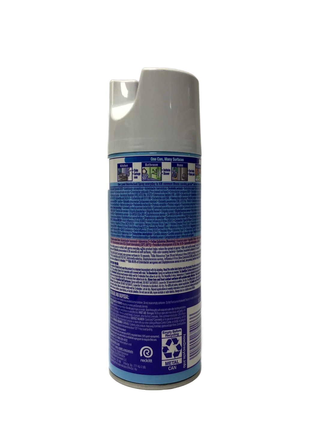 Lysol Lysol Disinfectant Spray Crisp Linen Scent, 12.5 oz, photo 2