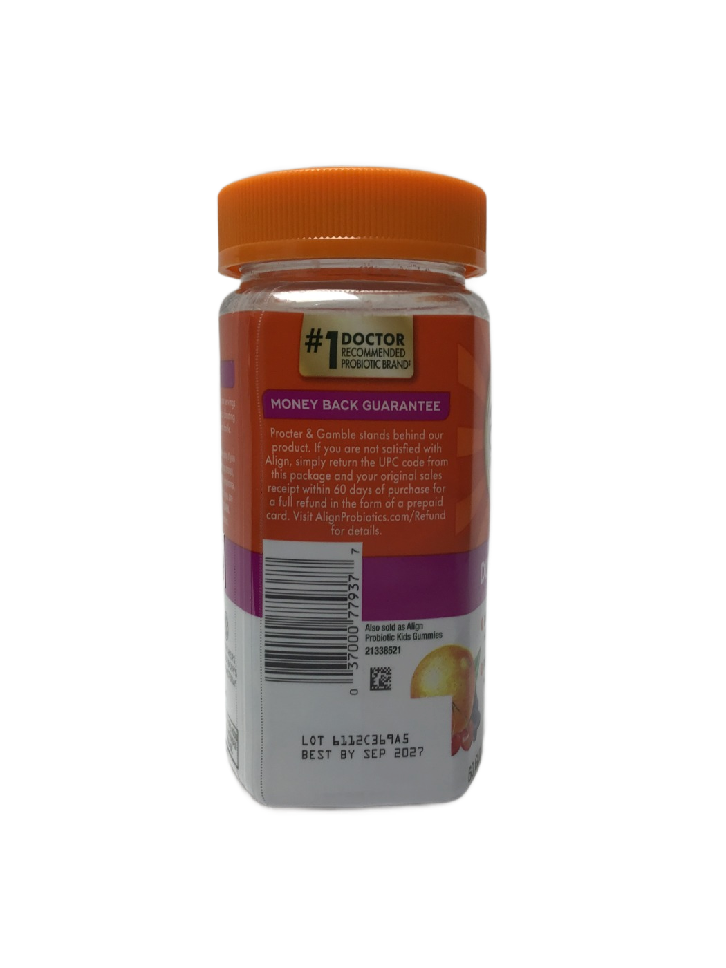 Align Align Probiotic Dualbiotic Fruit Flavored Gummies, 60 ct, photo 3