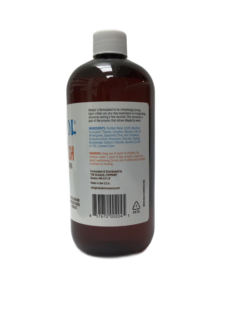 Alkalol Alkalol Nasal Wash Mucus Solvent & Cleaner, 16 fl oz, photo 2