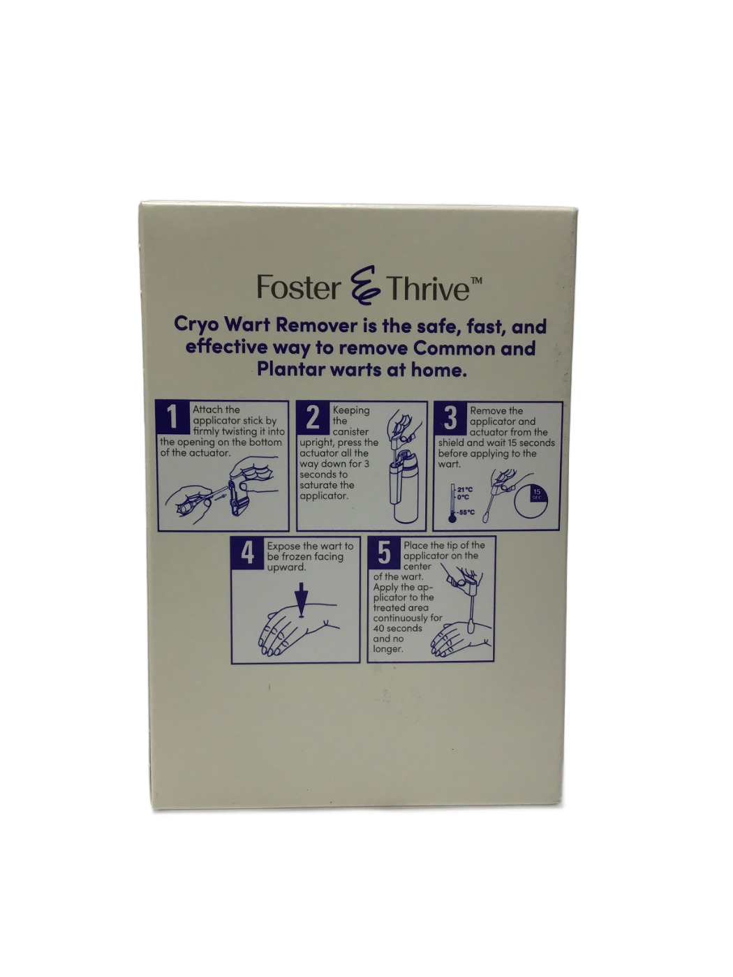 Foster & Thrive Foster & Thrive Cryo Wart Remover At-Home Wart Remover, 2.7 fl oz