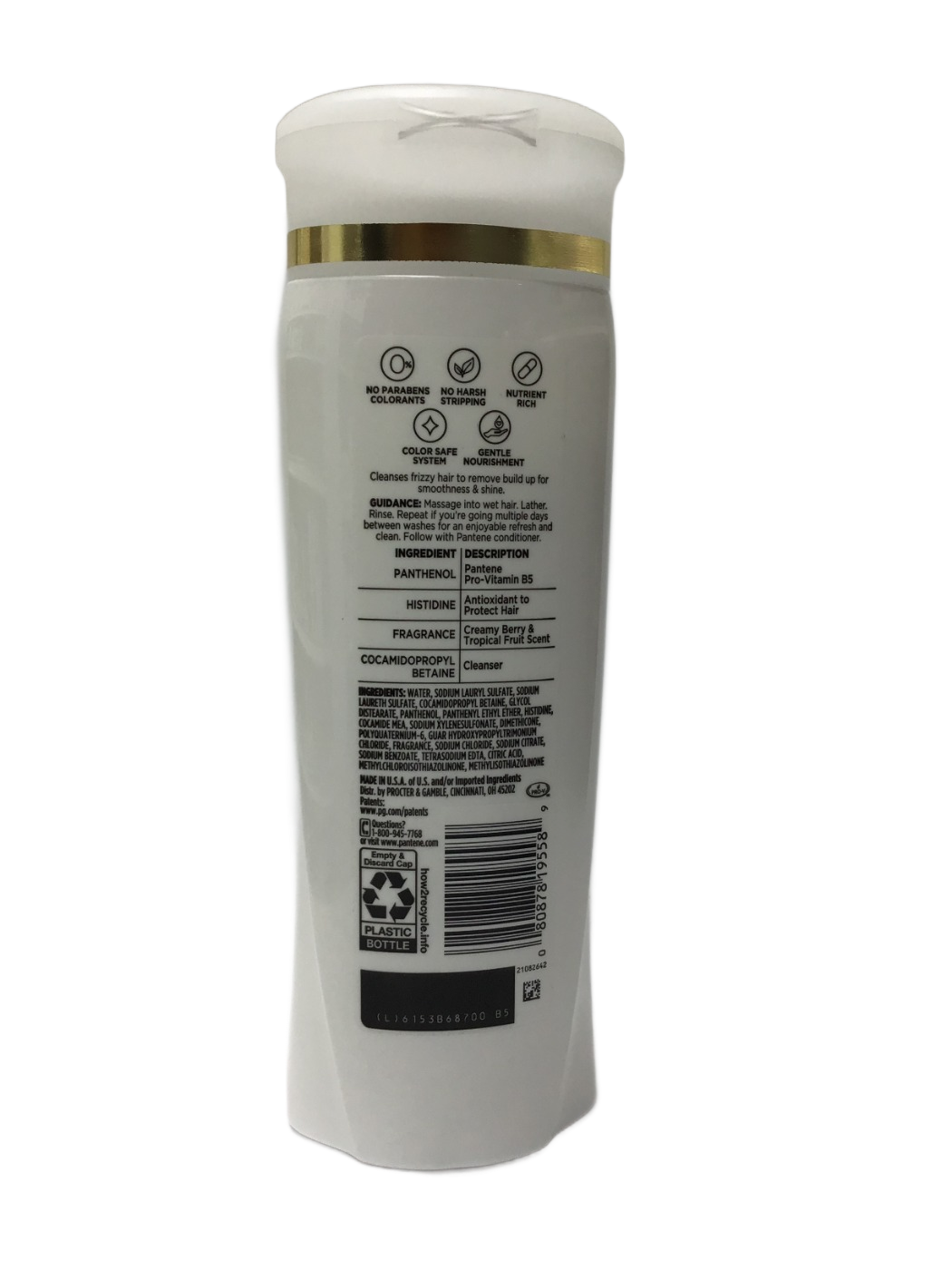 GWB Pantene Pro V - Smooth & Sleek - 2 in 1 Shampoo + Conditioner - 12 FL OZ, photo 2
