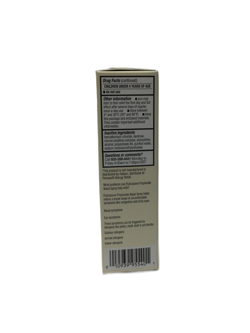 Foster & Thrive Foster & Thrive Allergy Relief Nasal Spray 24 HR Fluticasone Propionate Nasal Spray 50 mcg Per Spray, 0.38 fl oz, photo 4