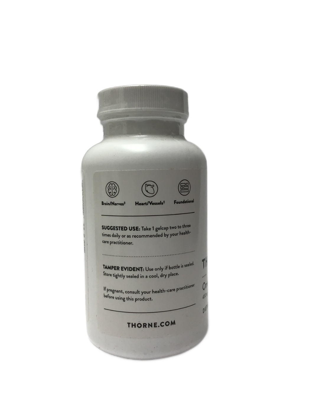 Thorne Thorne Omega-3 with CoQ10 450 mg EPA and 180 mg DHA with CoQ10, 90 ct, photo 2