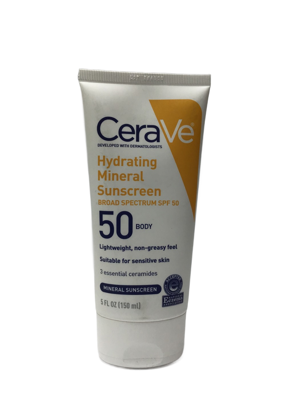 CeraVe CeraVe Hydrating Mineral Sunscreen Broad Spectrum SPF 50 Body, 5 fl oz