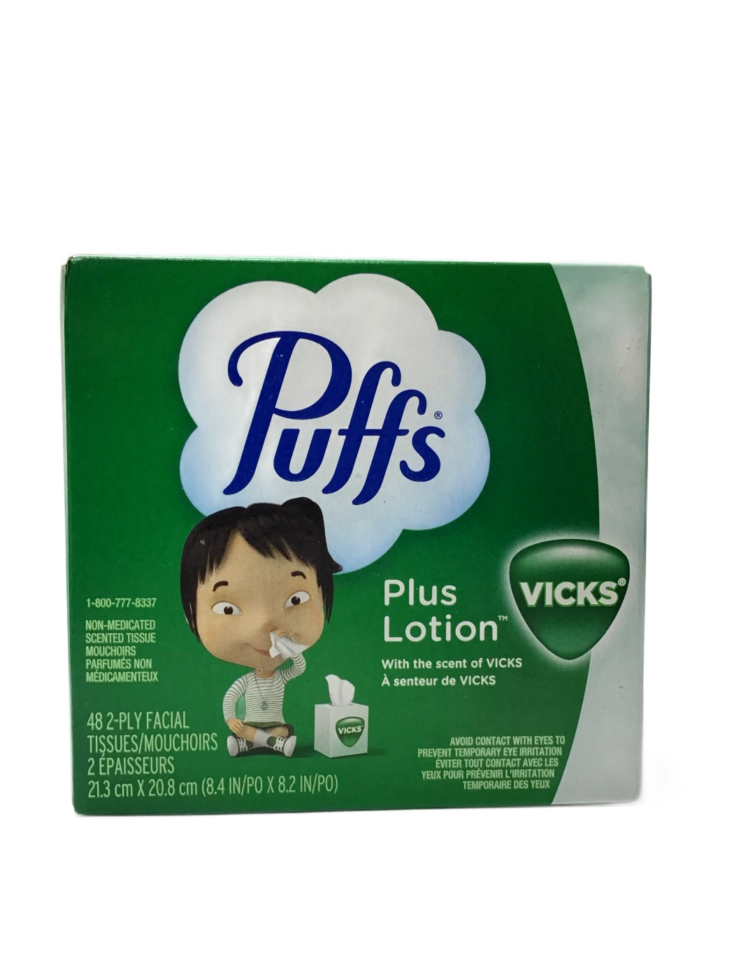 Puffs Puffs Plus Lotion Facial Tissues with the Scent of Vicks, 48 ct