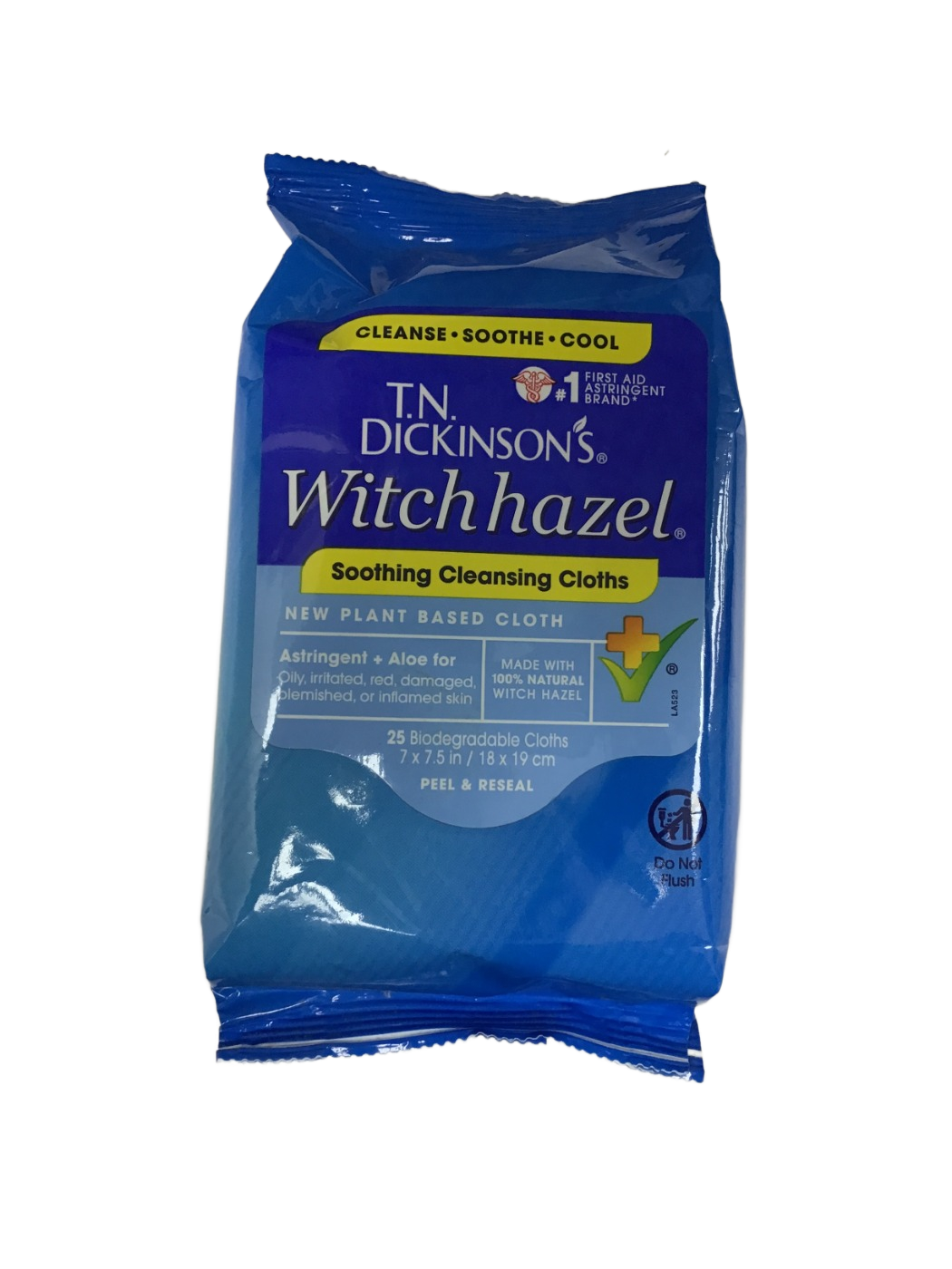GWB T.N. Dickinson's - Witch Hazel Soothing Multi-Use Cleansing Cloths - 25 Ct, photo 1