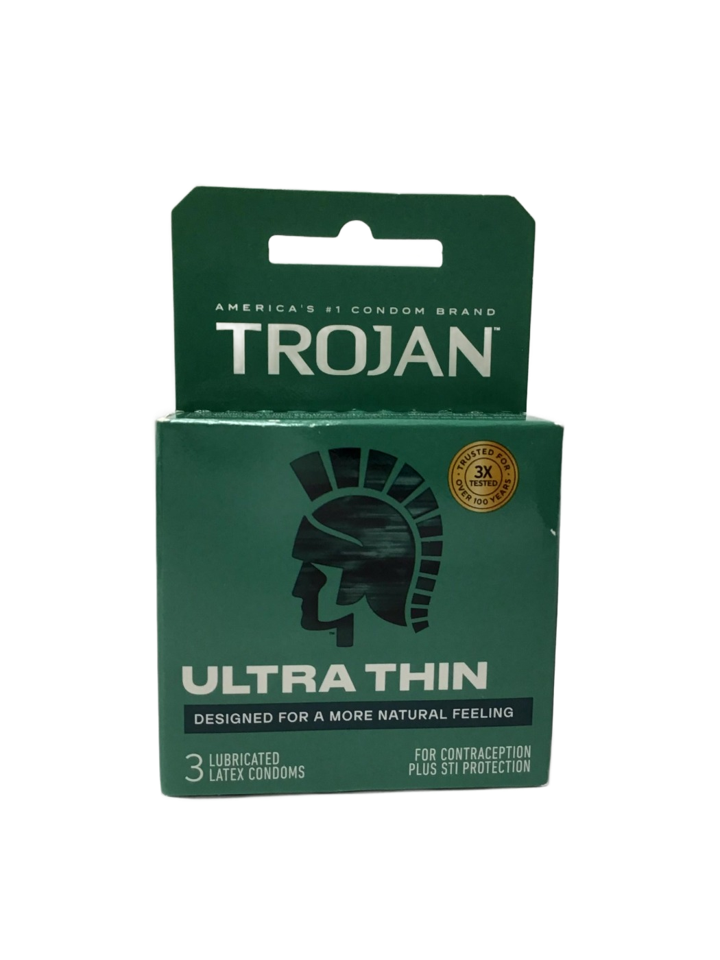 Trojan Trojan Ultra Thin Lubricated Latex Condoms, 3 ct