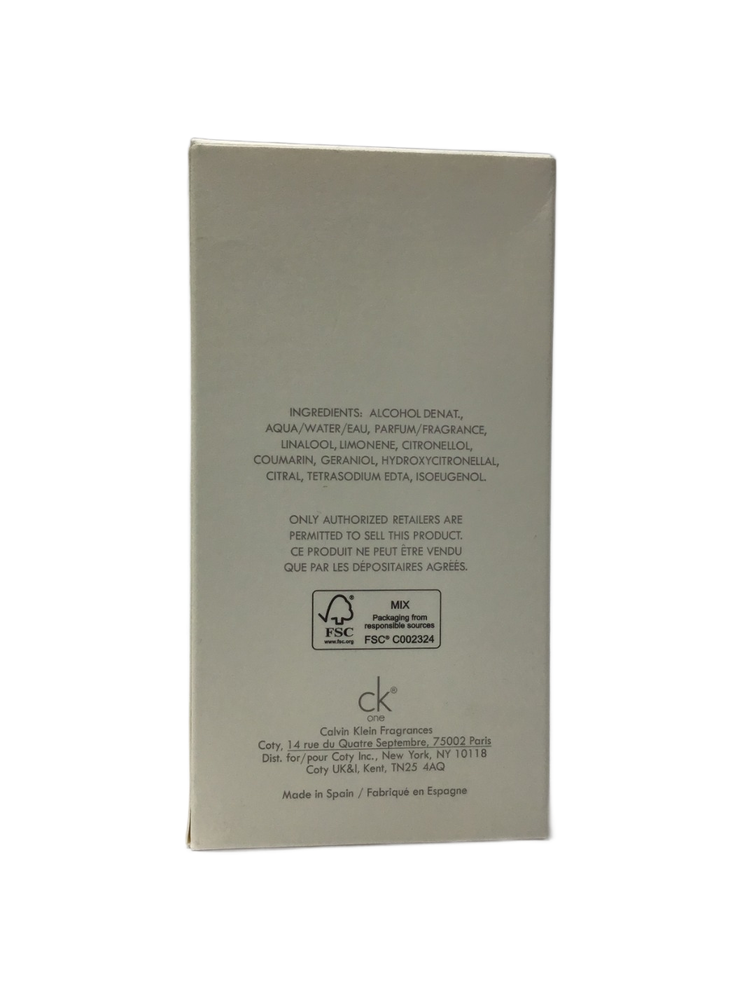 Calvin Klein Calvin Klein Ck One Eau de Toilette, 3.3 fl oz, photo 2