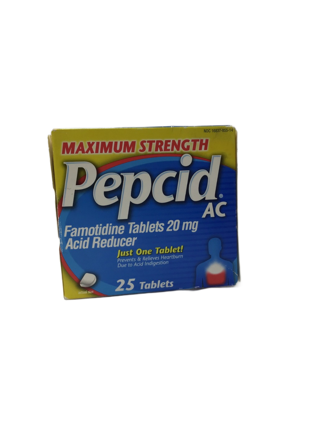 Pepcid AC Pepcid AC Maximum Strength Famotidine Tablets 20 mg Acid Reducer, 25 ct