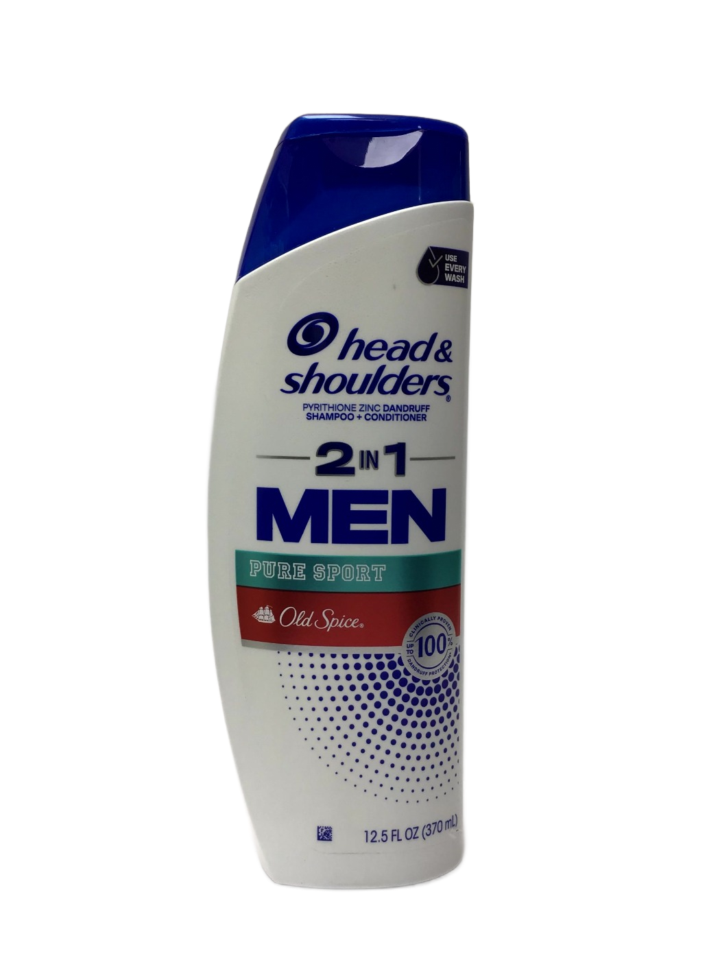 Head & Shoulders Head & Shoulders 2 in 1 Men Pure Sport Old Spice Pyrithione Zinc Dandruff Shampoo + Conditioner, 12.5 fl oz