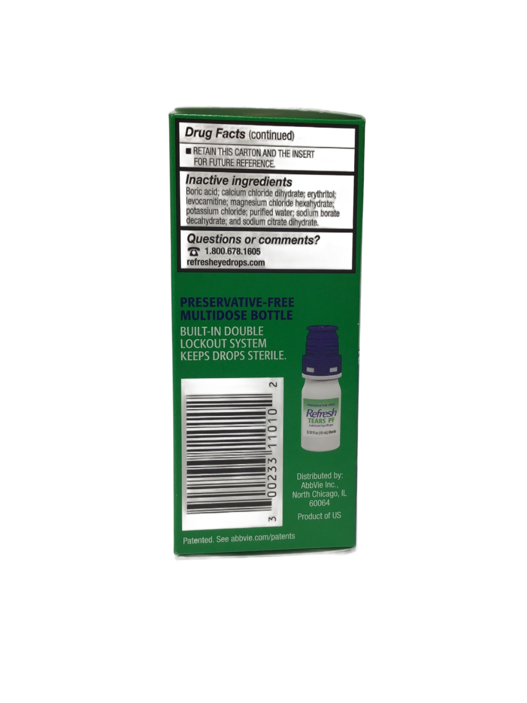 Refresh Refresh Tears PF Lubricant Eye Drops Original Strength, 0.33 fl oz, photo 3