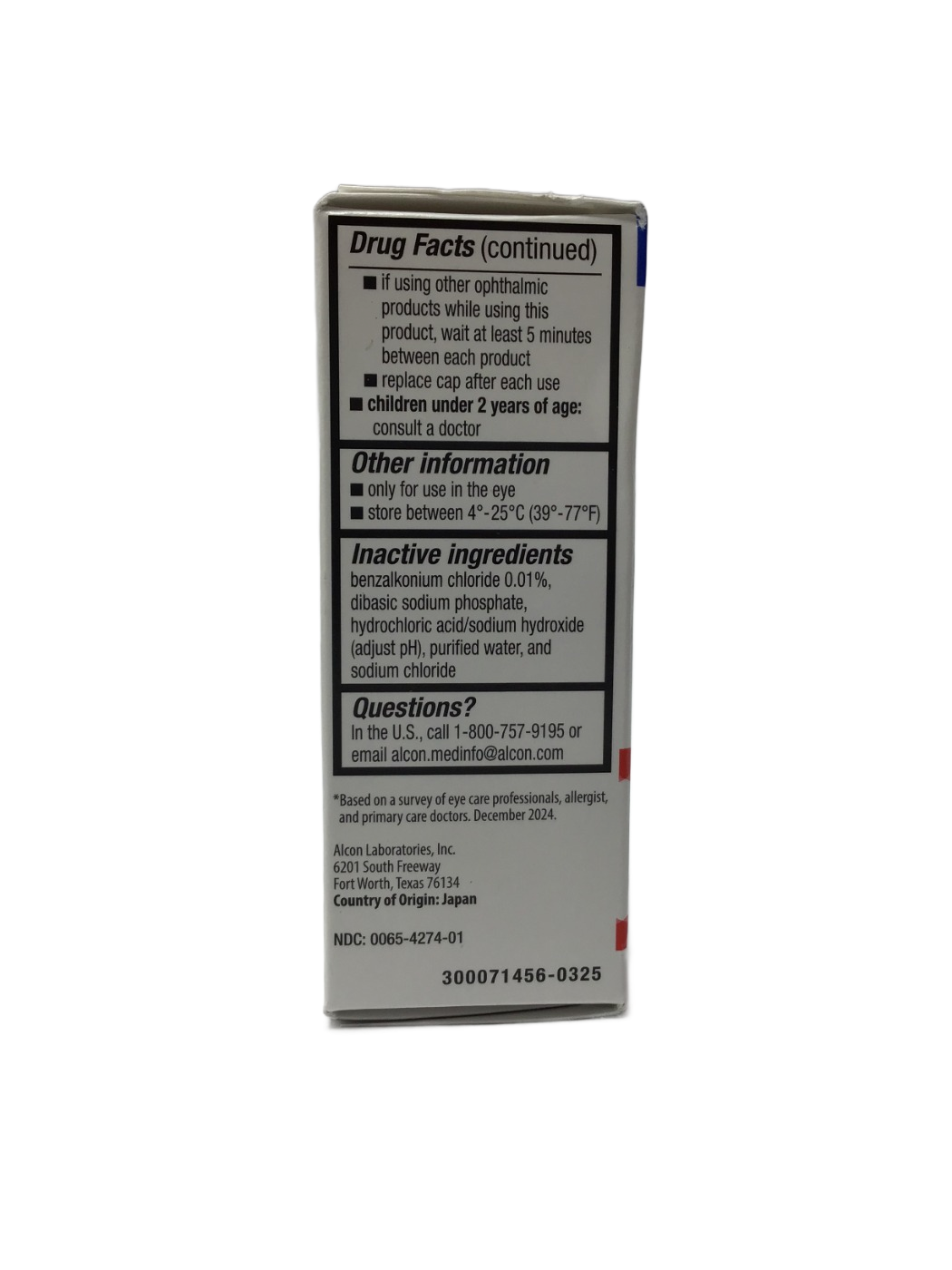 Pataday Pataday Twice Daily Relief Olopatadine Hydrochloride Ophthalmic Solution 0.1%, 5 mL, photo 2