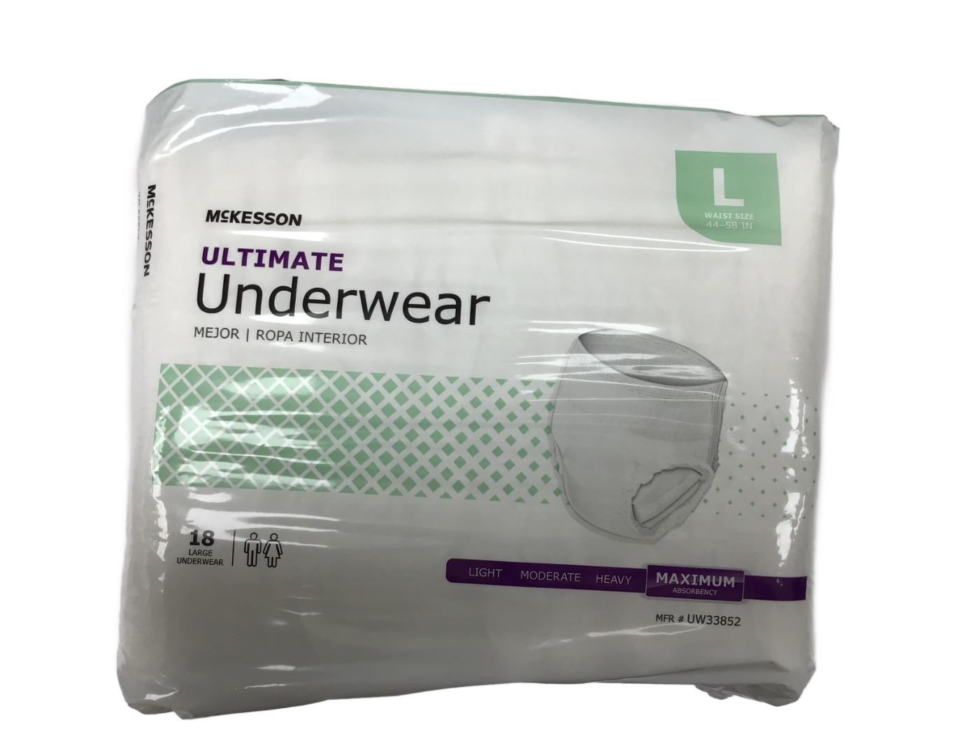McKesson McKesson Ultimate Underwear Maximum Absorbency, Large, 18 ct
