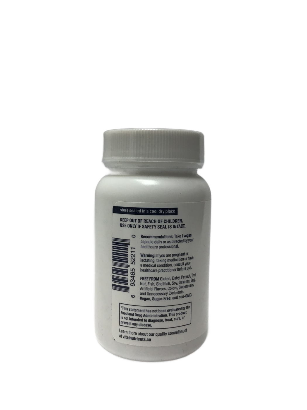 Vital Nutrients Vital Nutrients Zinc (Citrate) 30mg, 90 ct, photo 2