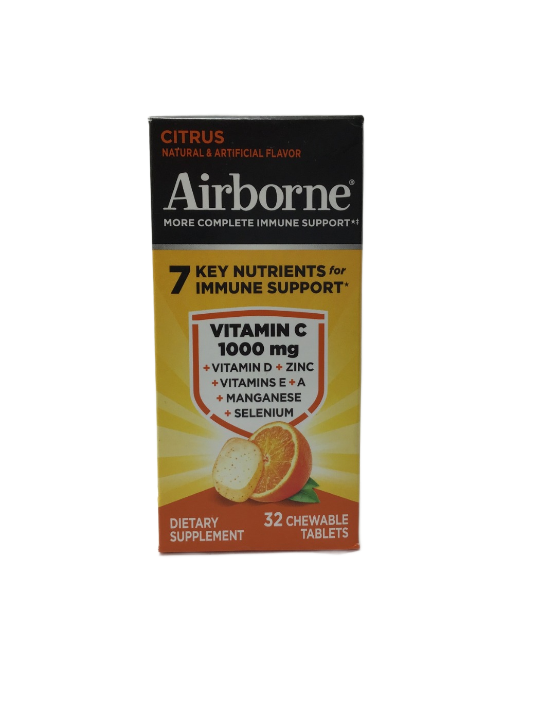 Airborne Airborne Citrus Vitamin C 1000 mg Chewable Tablets, 32 ct, photo 1
