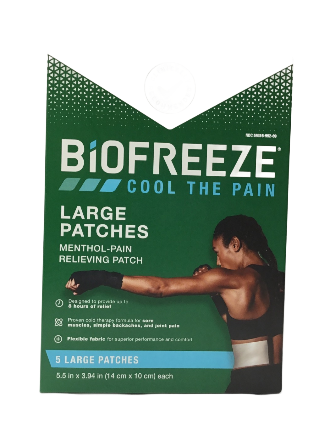 Biofreeze Biofreeze Large Patches Menthol-Pain Relieving Patch, 5 ct, photo 1