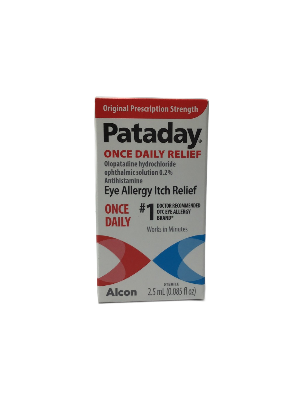 Pataday Pataday Once Daily Relief Olopatadine Hydrochloride Ophthalmic Solution 0.2% Antihistamine Eye Allergy Itch Relief, 2.5 mL, photo 1