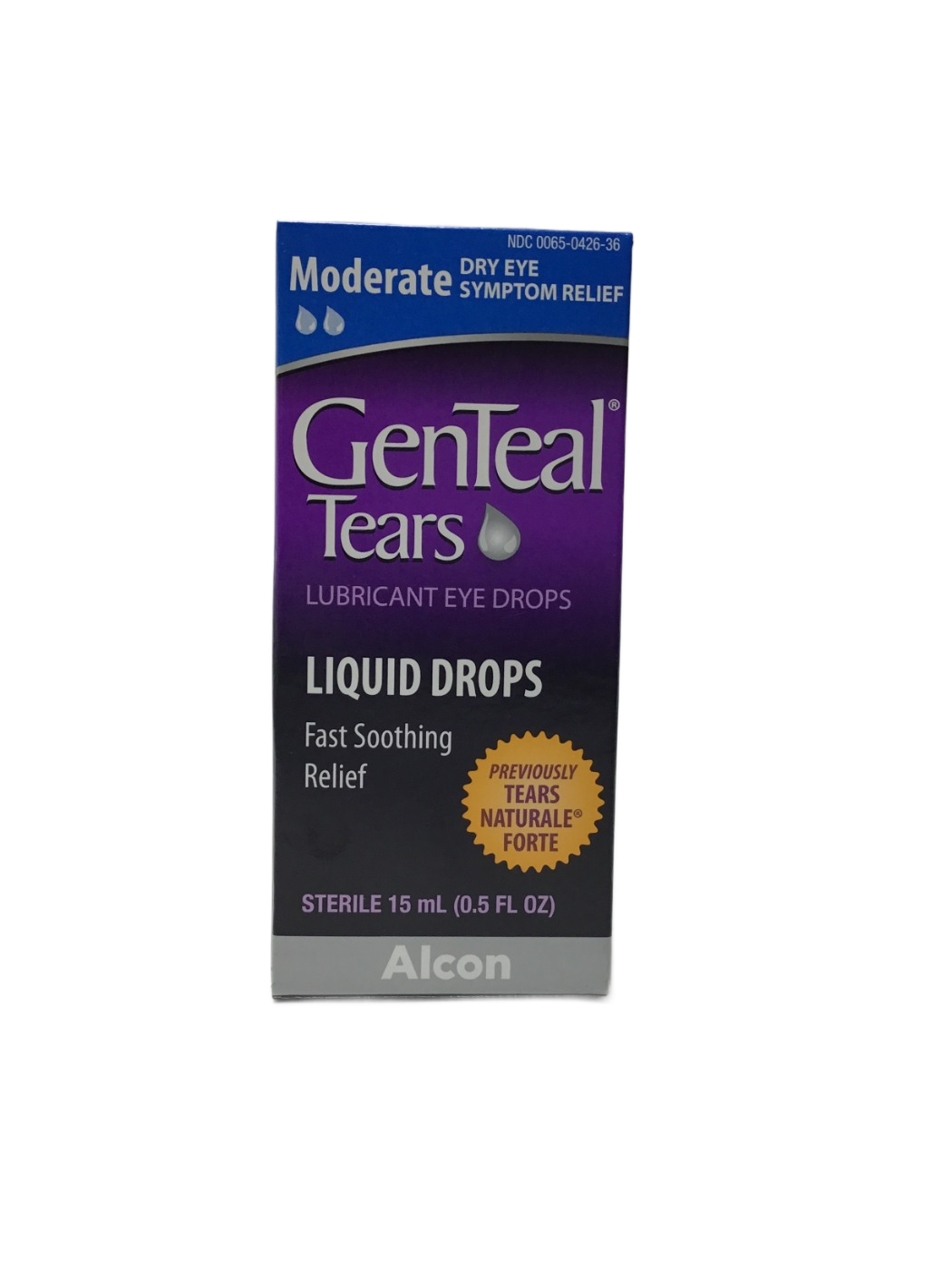 GenTeal GenTeal Tears Moderate Lubricant Eye Drops Liquid Drops, 15 mL