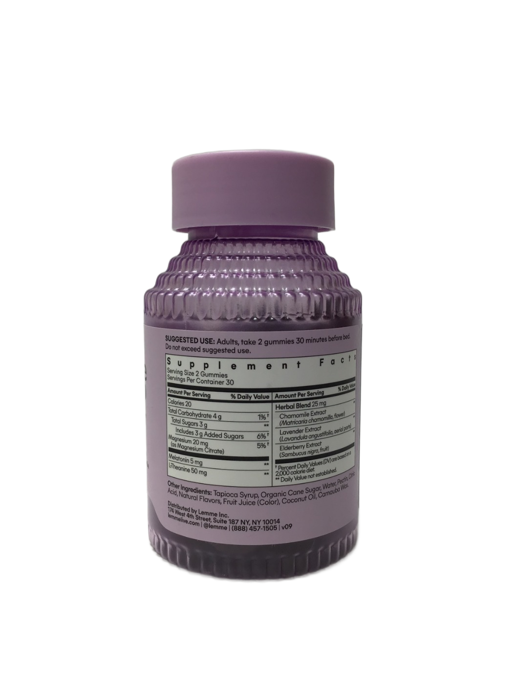 lemme lemme Sleep, Sleep Tight Gummies, Melatonin & Magnesium with L-Theanine and Chamomile, 60 ct, photo 2