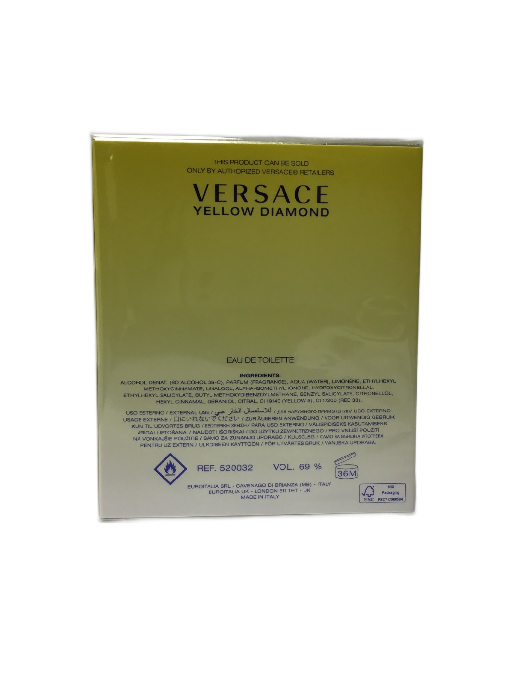 Versace Versace Yellow Diamond Eau de Toilette Natural Spray, 3 fl oz, photo 2
